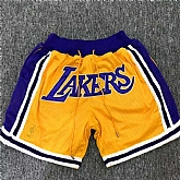 Lakers Yellow Retro Mesh Shorts,baseball caps,new era cap wholesale,wholesale hats
